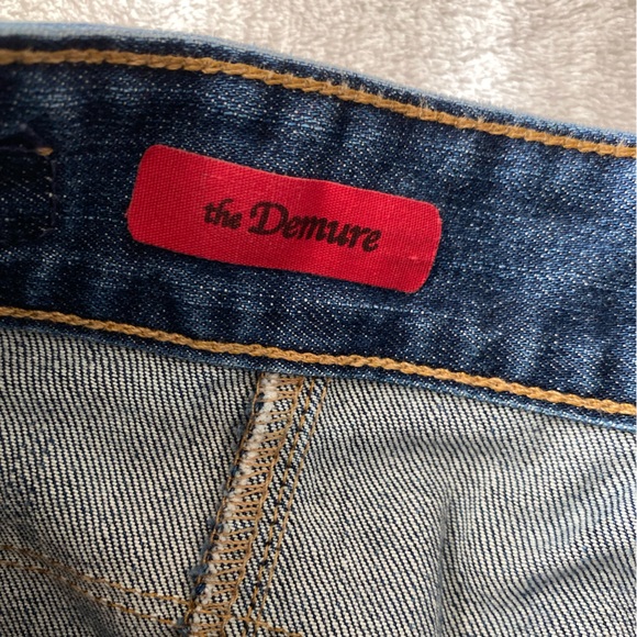 AG Adriano Goldschmied Demure Denim Pencil Skirt Front Slit Pockets size 29 - Picture 12 of 16